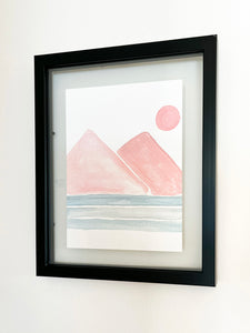 Pink Mountains Art Print